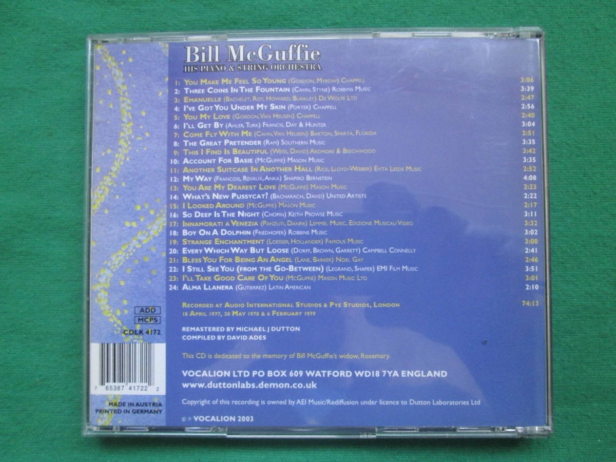 BILL MCGUFFIE - HIS PIANO & STRING ORCHESTRA - STRANGE