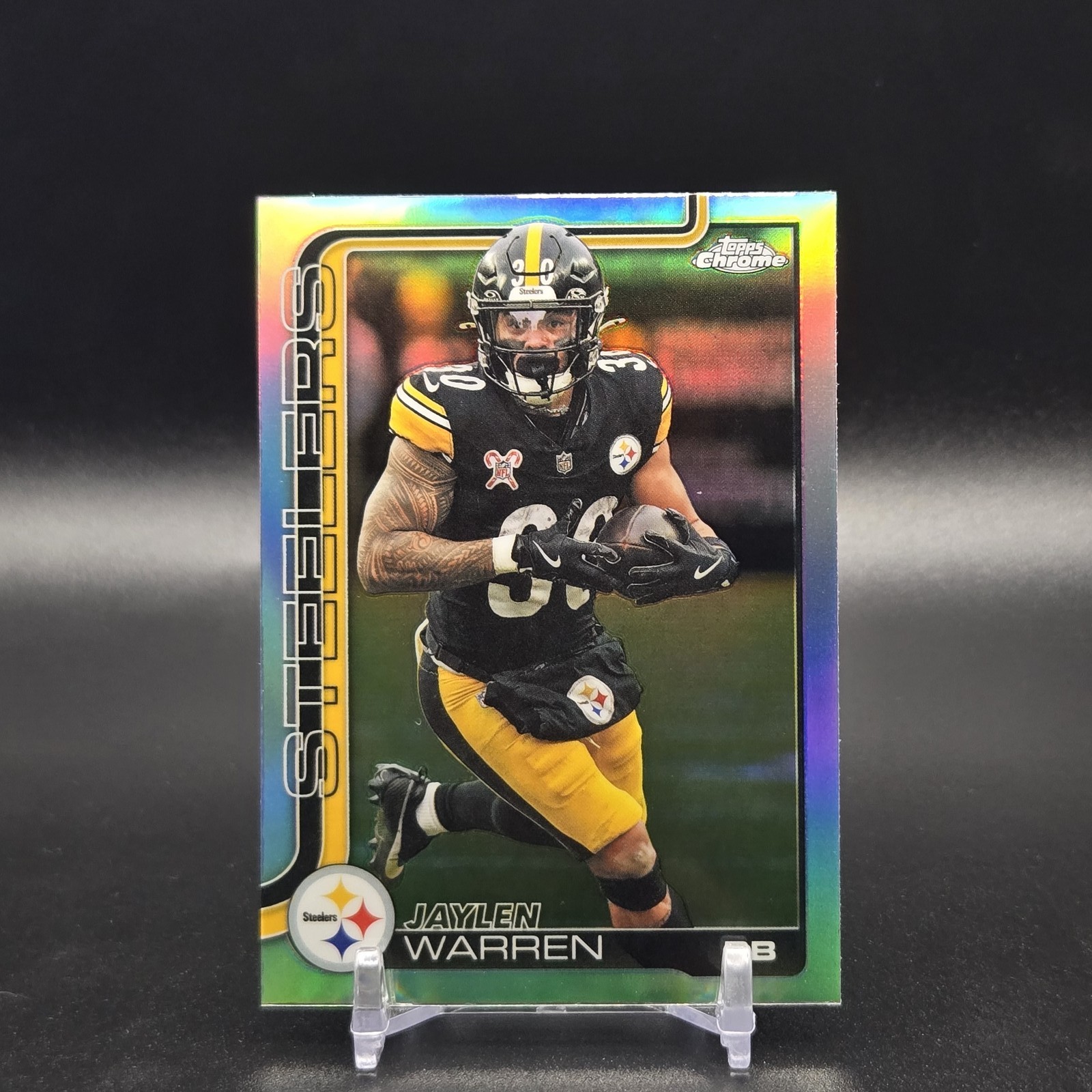 Jaylen Warren 2025 Topps Chrome #253 Refractor