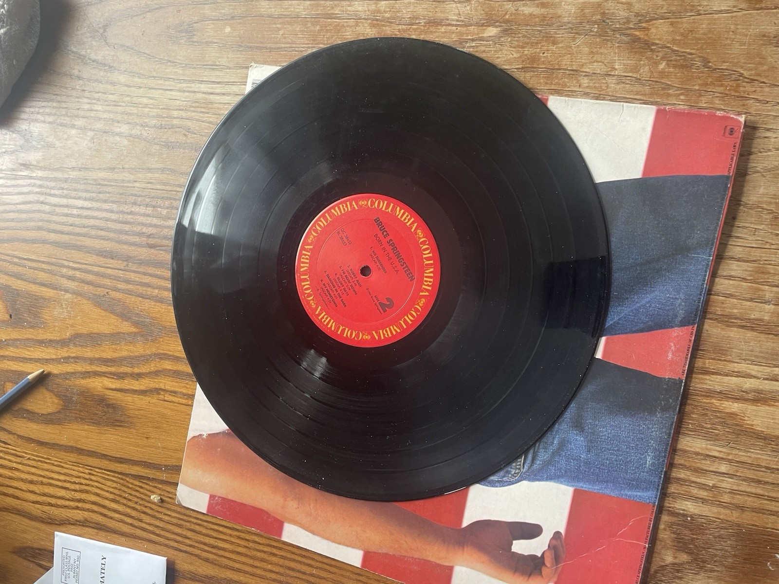 Bruce Springsteen 1984 Born In The USA  Record 33 RPM 12" Vinyl LP Columbia  thumbnail 5