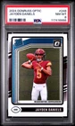 2024 PANINI DONRUSS OPTIC #248 JAYDEN DANIELS ROOKIE RC PSA 8