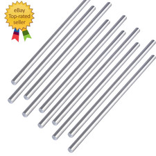 10 Pieces 1/4" Aluminum 6061 round Rod 16" Long Solid T6511 Extruded Lathe Stock