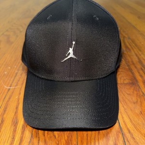 Nike Jordan Rise Metal Jumpman Cap Black One Size Adjustable Strapback