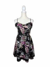 Princess Vera Wang Tropical Floral Chiffon Dress Size 13 Juniors Party Dress NWT