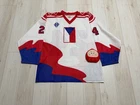 Czechoslovakia 1991-92 National Ice Hockey Tackla Game Worn Jersey Size L