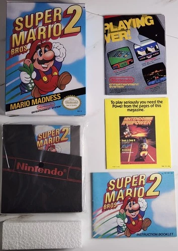 Nintendo Nes Super Mario Bros 2 Complete Cib Collectors Condition High Grade