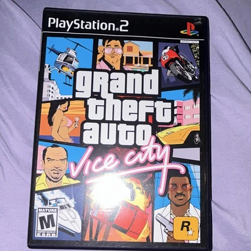 Rockstar Games Grand Theft Auto: Vice City PS2 M NTSC-U/C Manual Included