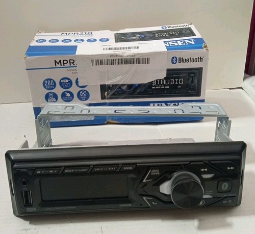 Jensen MPR210 7 Character Bluetooth Single DIN Car Stereo Receiver - Black - Picture 6 of 6