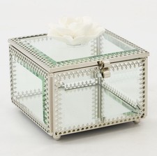 RACHEL ASHWELLSilver Floral Jewellery Box