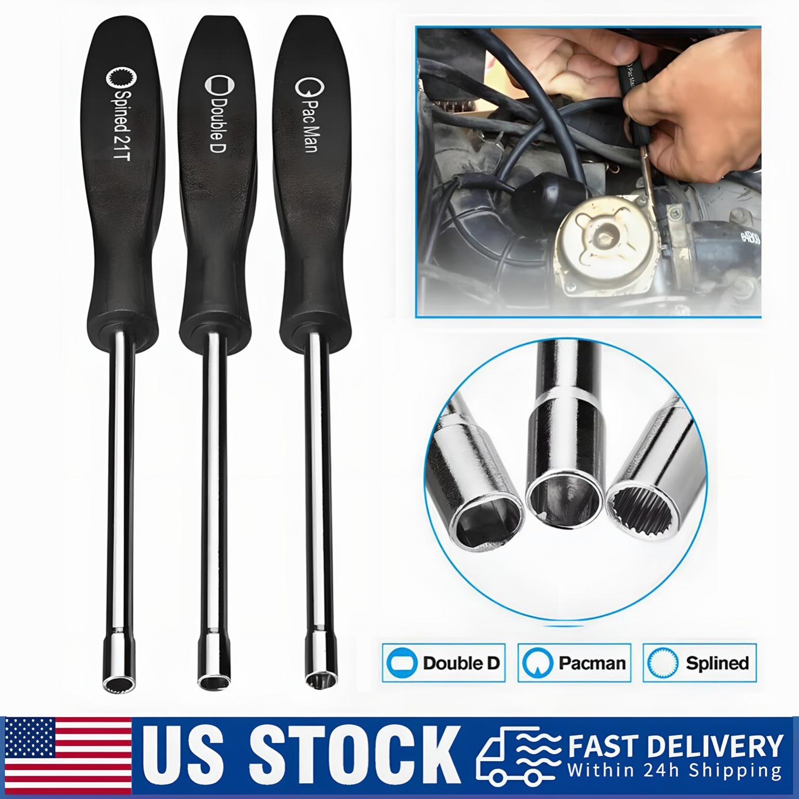 3 Screwdriver Carburetor Adjustment For Poulan Husqvarna Craftsman Chainsaw Tool