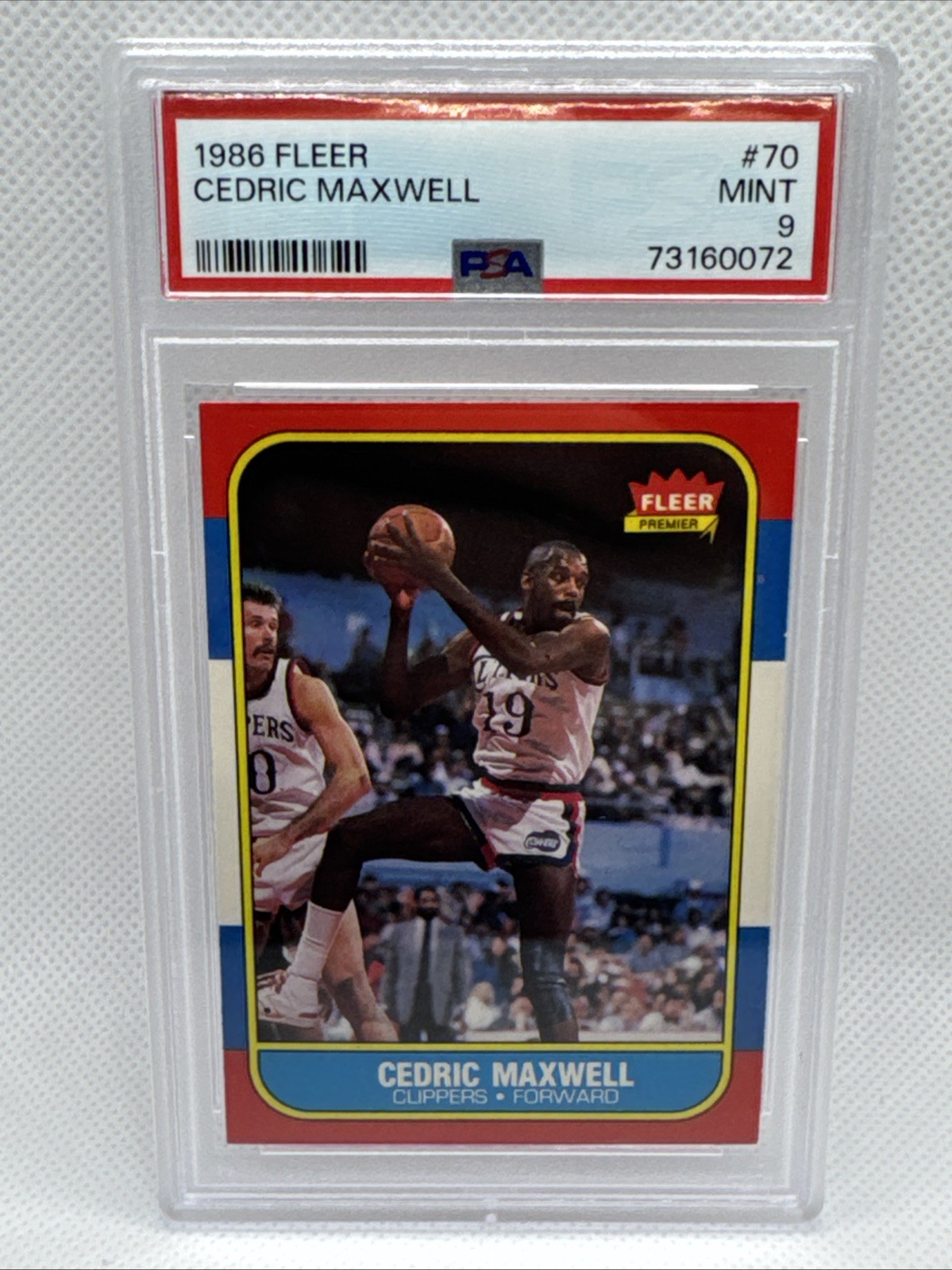 1986-87 Fleer Cedric Maxwell #70 PSA 9