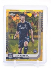 LUCA BOMBINO 2025 TOPPS CHROME MLS SAPPHIRE ROOKIE GOLD RC /50 Q2754