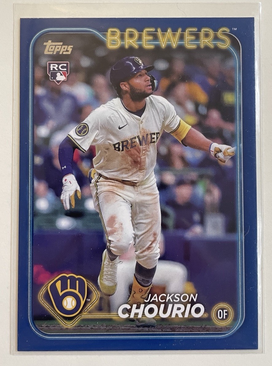 Jackson Chourio 2024 Topps Update Series - #US240 Royal Blue (RC)