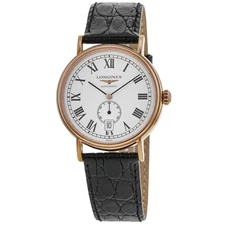 New Longines Presence Automatic White Dial Gold Men's Watch L4.904.1.11.2