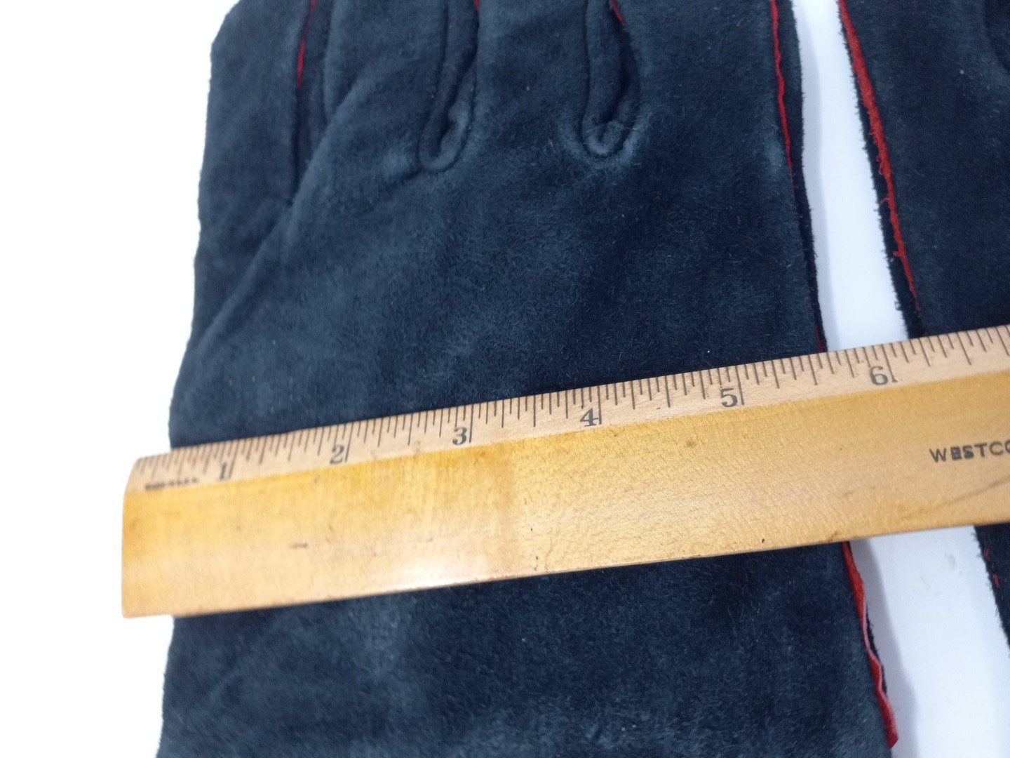 Grilling Suede Gloves BBQ Protect Hands From Heat Mens Medium Black Lined