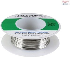 Lead-Free Solder Wire SAC 305 Sn96.5Ag3.0Cu0.5 0.8 mm Diameter 30 g Spool