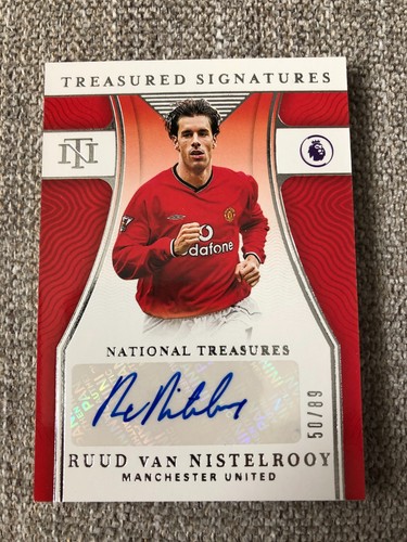 2021-22 Panini National Treasures Ruud van Nistelrooy /99 Auto Manchester United