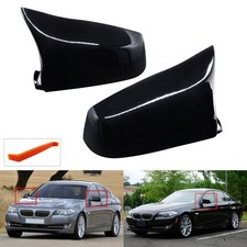 Paar Spiegelkappe Aussenspiegel Schwarz Für BMW 5er E60 E61 E63 F07 F10 F18 F11