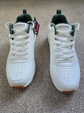 Skechers Men's White Trainers. New In Box With Labels. Size 9