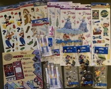 Disney Stickers And Paper For Crafts Or Scrapbooking Lot