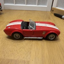 5" Kinsmart 1965 Shelby Cobra 427 S/C Diecast Model Toy Car 1:32 Red For Parts
