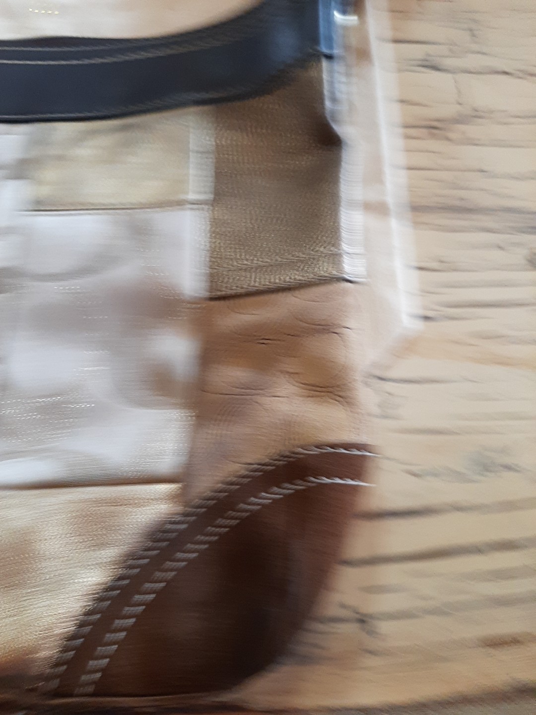 Vintage Coach Monogram Patchwork Brown Suede Gold… - image 3