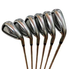 TaylorMade R9 Iron Set 5-9,Pw 6pc Flex Stiff AMT Dynamic Gold S200 Steel