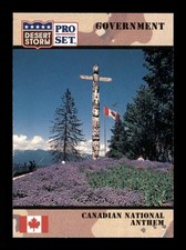 1991 Canadian National Anthem 91 Pro Set Desert Storm Trading Card TC CC