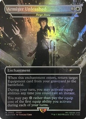 Armiger Unleashed - Forge Anew (Rainbow Foil) -Foil Near Mint MTG Secret Lair