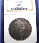 1892-O Morgan Dollar  NGC AU 50