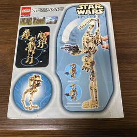 LEGO TECHNIC 8001 Star Wars Battle Droid Set Vintage 2000 Unopened