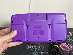 Sega Game Gear Console - Recapped, LCD Screen Mod, Cleaned, New Purple Shell