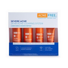 AcneFree Severe Acne 24 Hour Clearing System for stubborn acne, 4 4 Piece Set