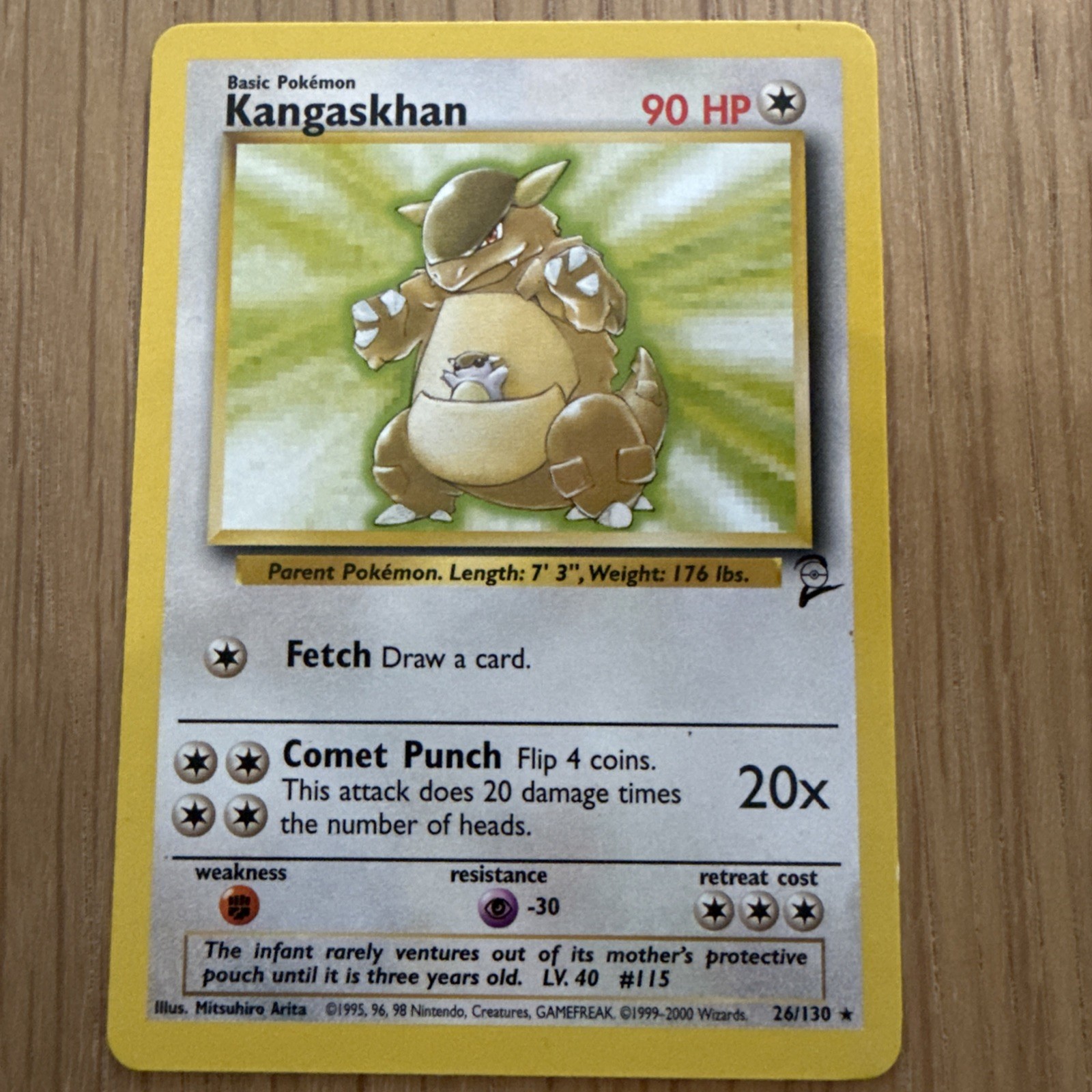 Kangaskhan 26/130 - Base Set 2 - Pokemon Card - NM