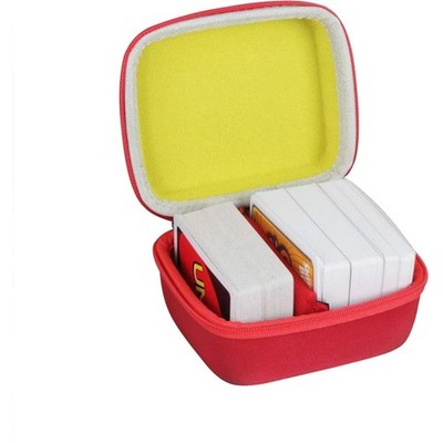 Hermitshell Hartschalen-Reisetasche für Karten bis 300, rot und gelb, EVA Mat...