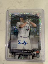 SEAN KEYS 2025 Bowman Chrome 1st Bowman SPECKLE AUTO /299 BLUE JAYS🔥🔥🔥