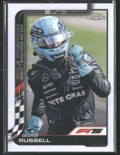 2025 Topps Chrome F1 George Russell #119 Pole Position British GP 2024 Refractor