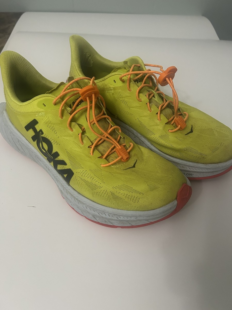 Hoka Carbon X 2 Men's Running Shoes - Bright Yellow Orange - Size