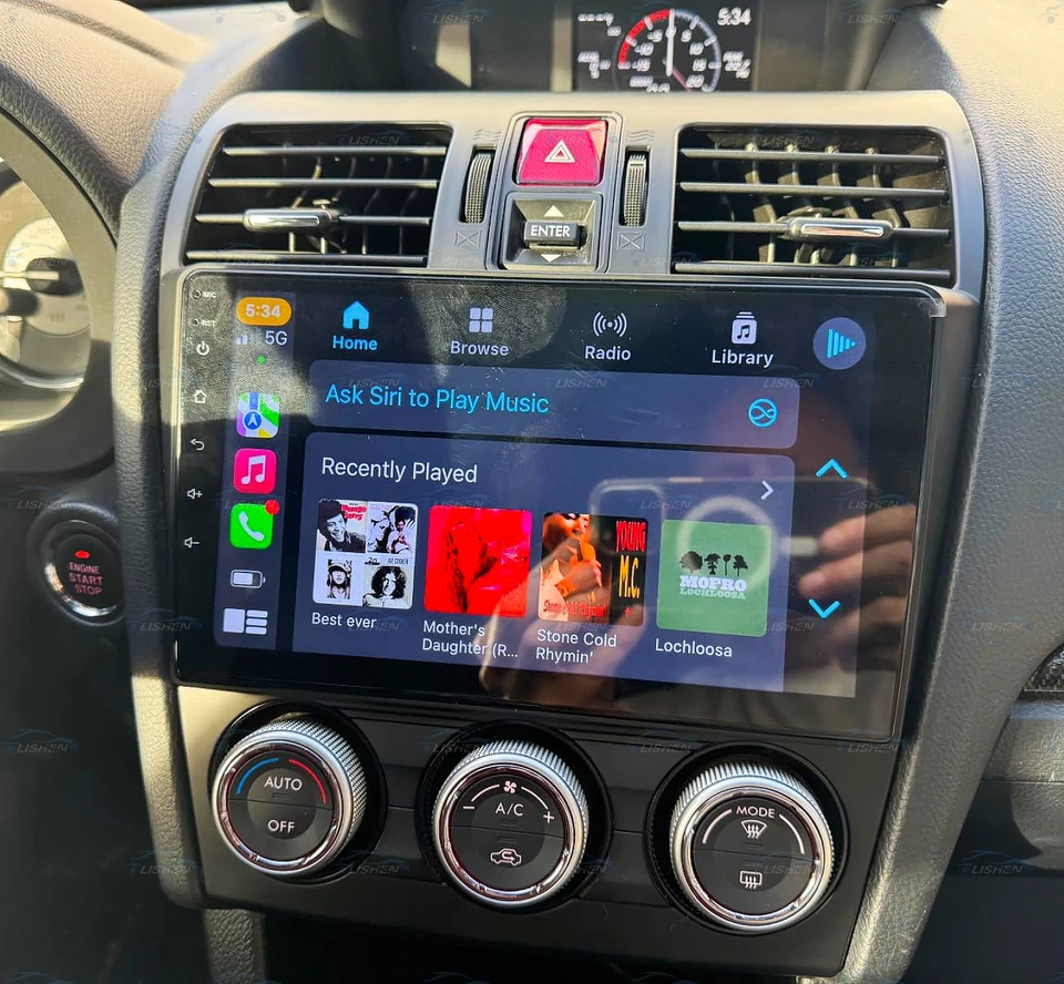 Rádio estéreo GPS Navi carro 2+32GB Carplay para Subaru Forester/XV/WRX 2015-2018 - Imagem 2 de 4