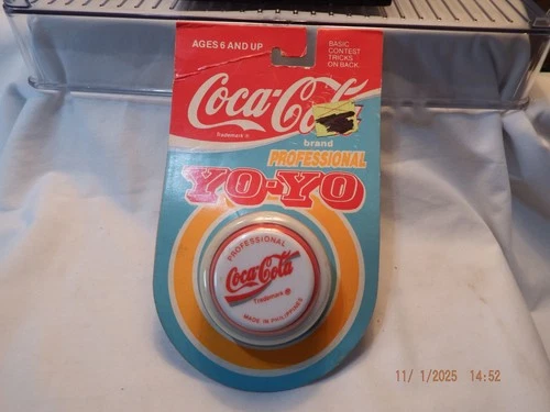 Vintage White & Red Letter Coca Cola Professional Yo-Yo-New In Package-1992-C036