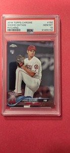 2018 TOPPS CHROME SHOHEI OHTANI RC #150 - PSA 10 GEM MT