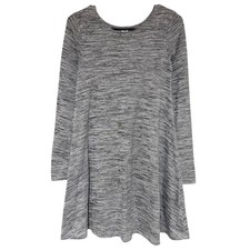 OLD NAVY Heather Gray Swing Dress Size XS Lightweight Sweater Long Sleeve