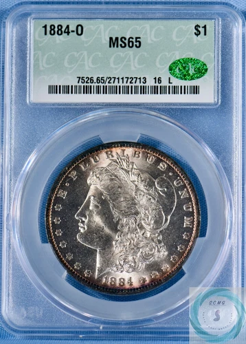 1884-O Morgan Dollar CACG MS65 - Spectacular Gem Originality