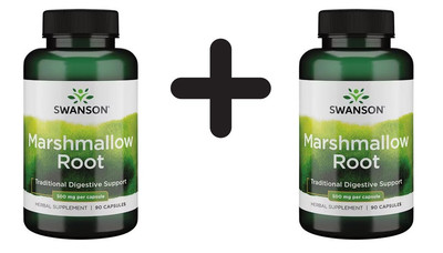 2 x Swanson Marshmallow Root, 500mg - 90 caps (166,67 EUR/kg)