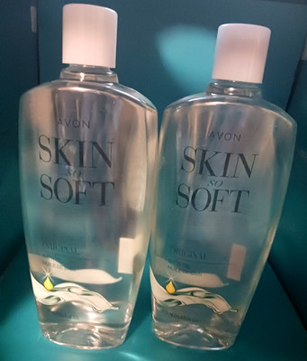 Lot Of 2 Avon Skin So Soft Original Bath Oil,  24.6 fl. oz.