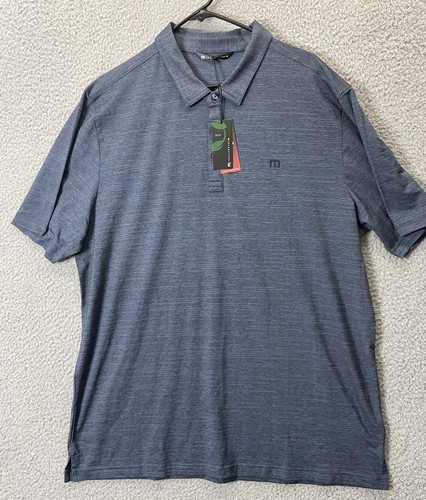 Travis Mathew Polo Warmer Tides Scoop Homme (Bleu