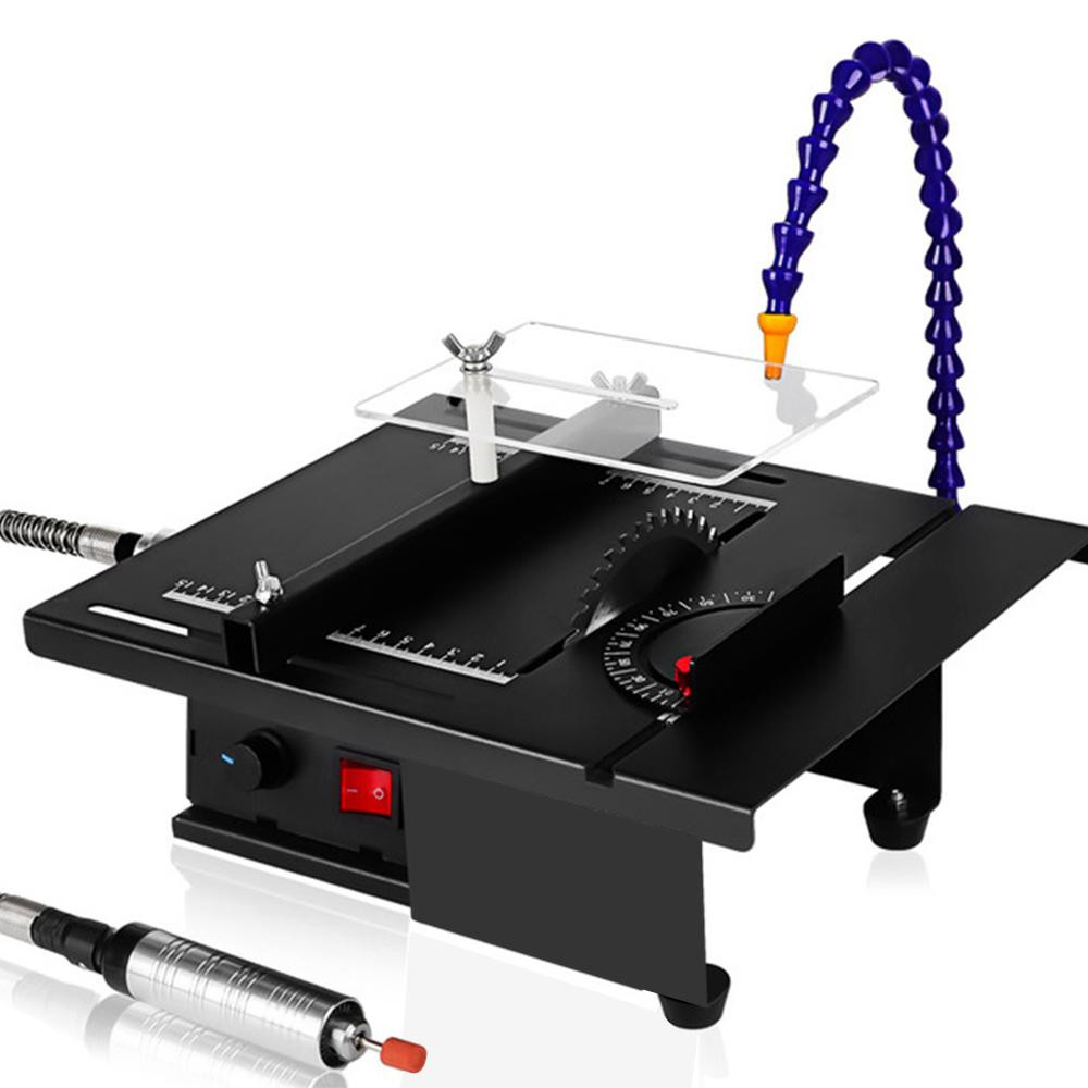 Mini Jewelry Polishing Bench Grinder Wet Saw for DIY Stone & Rock Crafting-image