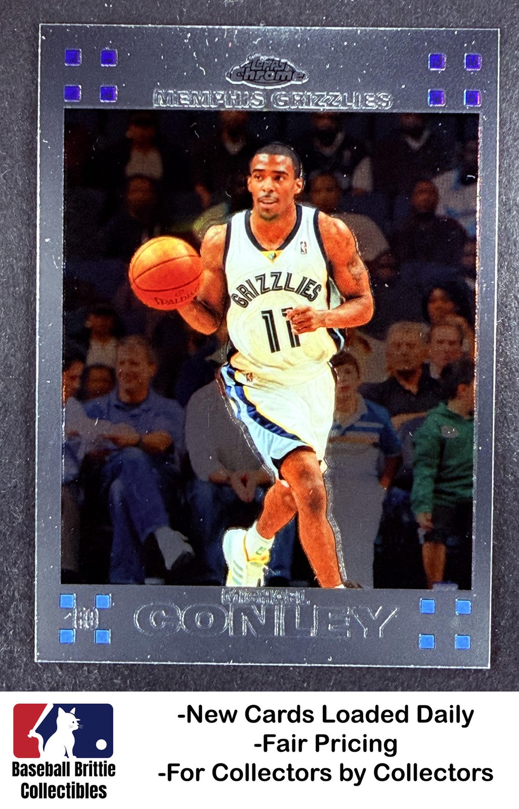 2007-08 Topps Chrome #111 Michael Conley RC Rookie Memphis Grizzlies