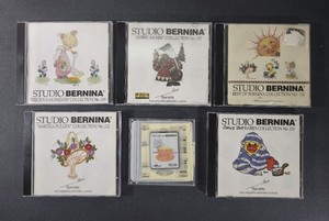 Studio Bernina Embroidery Machine Memory Card Lot Of 6 #56 109 110 112 113 & 114