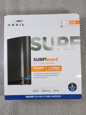 ARRIS Surfboard G34 AX3000 DOCSIS 3.1 Cable Modem Router