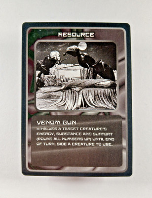 Venom Gun - Doctor Who CCG card (1996 MMG) Common Resource, Classic Dr TCG